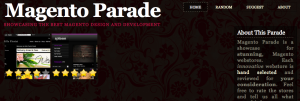 Screenshot from Magento Parade