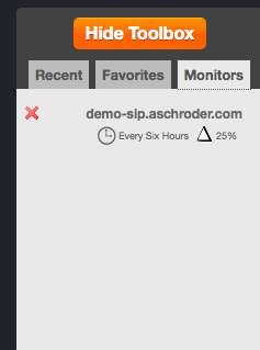 List and Delete monitors from the tool box